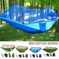thumbnail image 3 of Camping Hammock with Net - Lightweight Double Hammock, Portable Hammocks, Camping Accessories for Outdoor, Hiking, Camping, Backpacking, Travel, 3 of 9