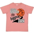 thumbnail image 3 of Inktastic Little Sister and Biggest Fan Basketball Player Girls Toddler T-Shirt, 3 of 5
