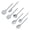 Gray, variant on Lynono 7Pcs Soft Silicone Cooking Accessories Kitchen Utensils With Comfortable Grip