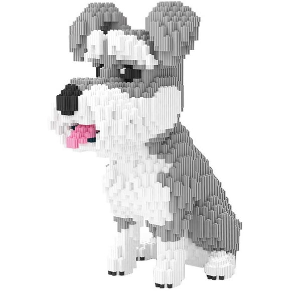 Dog Micro Building Blocks Animal Mini Building Toy Bricks,7185 Pieces KLJM-02 (Big Schnauzer)