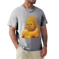thumbnail image 1 of Camiseta de manga corta para hombre ropa estética talla grande algodón negro, 1 of 7