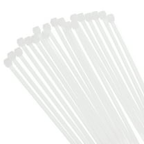 Uxcell 250PCS Cable Zip Ties 14 Inch, Self-Locking Nylon Wire Ties with 30 lbs Tensile Strength for Indoor and Outdoor, White