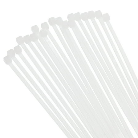Uxcell 250PCS Cable Zip Ties 14 Inch, Self-Locking Nylon Wire Ties with 30 lbs Tensile Strength for Indoor and Outdoor, White