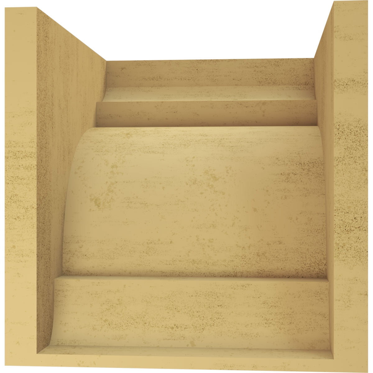 11"W x 11"D x 11"H Wide New Brighton Rough Cedar Woodgrain TimberThane Corbel, Primed Tan