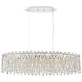 thumbnail image 2 of Possini Euro Design Alyssa Chrome Oval Island Chandelier 36 1/2" Wide Modern Crystal 11-Light LED Fixture for Dining Room House Foyer Kitchen Island, 2 of 9
