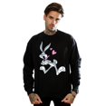 thumbnail image 2 of Looney Tunes Mens Bugs Bunny In Love Sweatshirt, 2 of 5