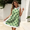 thumbnail image 4 of Short Sets Women 2 Piece Outfits Summer Crew Neck Tank Top and Shorts Set Sleeveless Cute Matching Sets Lounge Wear Green XL, 4 of 7