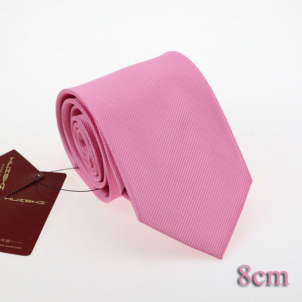 HUISHI Hot Plaid Stripe Neck Ties para hombres camisa Wedding Cravate Pour Homme Pink Necktie Party Gravata Business Formal Tie Gifts yaoshenbao CONDUJO