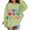 Vert Clair, variante sur Chandail en Molleton Imprimé Cœur pour Filles, Coupe Ample Col Rond Manches Longues avec Design Amour, Chemise Décontractée en Coton Doux pour Filles Tout-Petits, Plusieurs Couleurs Disponibles pour Usage Quotidien Marine