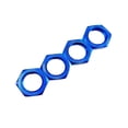 thumbnail image 1 of Langgg Jeu de 4 Écrous de Roue Hexagonaux pour 1:7 1:8 RC Véhicules Accessoires de Remplacement Bleu, 1 of 6