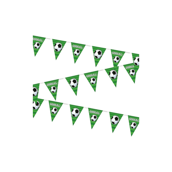 Unique 27282 3D Soccer Ball Flag Banner | 1 Pc, Multicolor