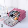 thumbnail image 6 of Luxtrada Travel Makeup Bag Train Case Makeup Cosmetic Case Organizer Portable Artist Storage Bag, 6 of 9