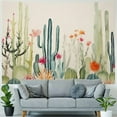 thumbnail image 4 of Chilfamy  Cactus Tapestry, Colorful Plant Herbs Botanical Tapestry Wall Hanging Nature Scenery Tapestries Art Print Mural for Bedroom Living Room Dorm Home Décor  40x30inch, 4 of 6