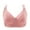 Pink, variant on yievot Woman's Embroidered Glossy Comfortable Breathable Bra Underwear No Rims