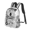thumbnail image 3 of 5 Seconds Of Summer 5sos Casual Daypack Student Satchel Lightweight Backpack Rucksack Fashion Printed School Bag, 3 of 9