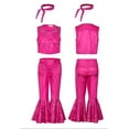thumbnail image 2 of Sugarpuss PINK COWGIRL SET, Hot Pink Flare Pants With Vest Top, 2 of 6