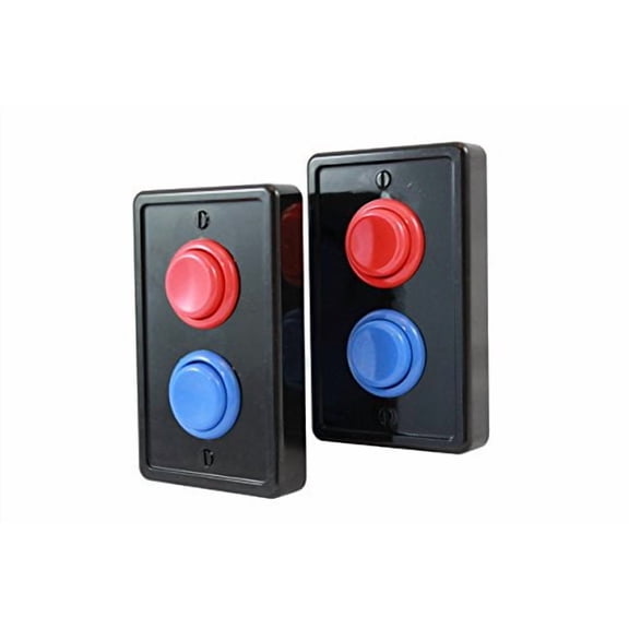 Arcade Light Switch Plate - Single Switch (2 Pack- Black/Red/Blue)