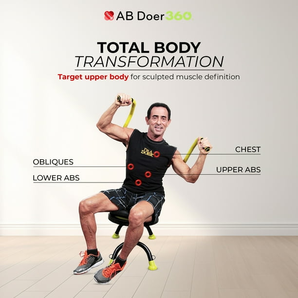 Ab Doer 360 EXTRA - Ab Machine Workout & Ab Exercise Equipment