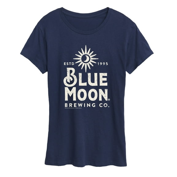 Blue Moon - Stacked - Belgian Beer Adult Beverage - Women's Short Sleeve Graphic T-Shirt