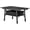 Black, variant on LiteHaven Outdoor Folding Portable Picnic Camping Table, Compact Table for Picnic, Folding Camping Tables, Aluminum Adjustable Height Small Fold Table, Lightweight, Portable Camping Table (Brown)