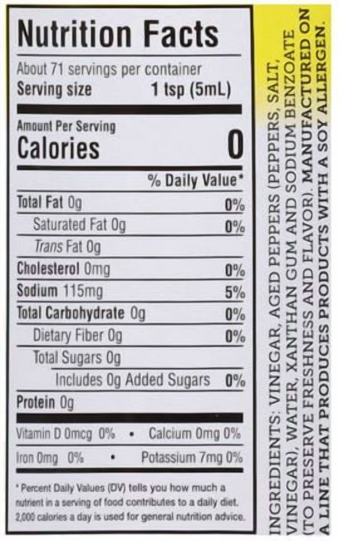 Texas Pete Original Hot Sauce, 12 fl oz, Gluten-Free, Vegan, Kosher