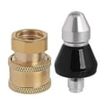 thumbnail image 1 of Sewer Cleaning Tool High-Pressure Nozzle /4 Inch Front 6 Rear For Use In Sewers, 1 of 7