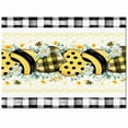 thumbnail image 2 of Area Rugs 4x6 Ft Summer Bee Daisy Eucalyptus Striped Polka Dot Heart Black Plaid Non-Slip Washable Rug Indoor Rug Floor Mats Non Shedding Carpet for Living Room Bedroom Dining Room Home Decor, 2 of 8