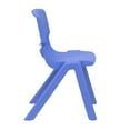 thumbnail image 2 of Flash Furniture Blue Plastic Stackable School Chair w/ 12 Inch Seat Height - YU-YCX-001-BLUE-GG, 2 of 4