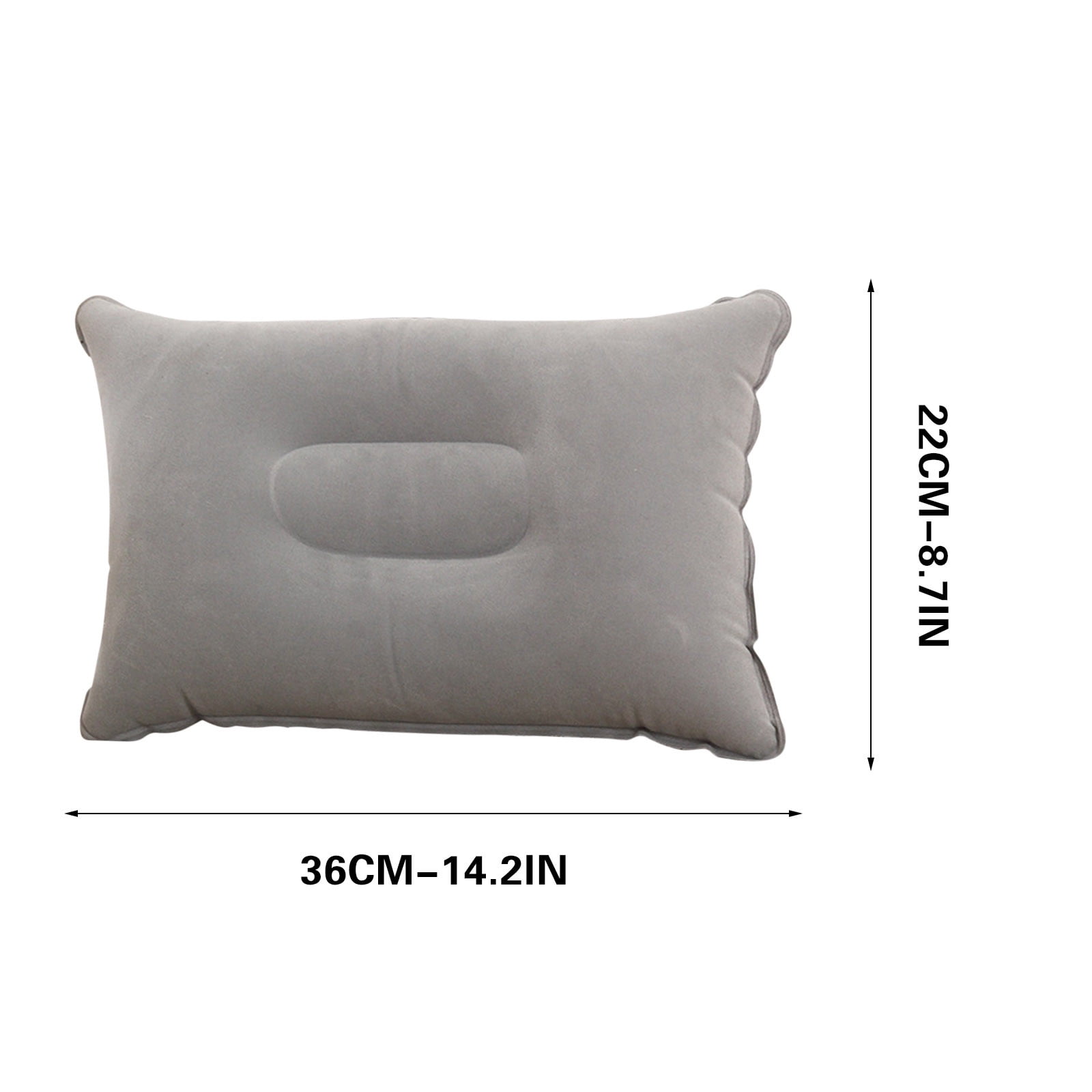 Oreiller de Camping - Oreiller Gonflable - Oreillers de Voyage pour Randonnée & Avion, Oreiller de Soutien Lombaire, Ultraléger Compressible, Confortable, Oreillers Ergonomiques Bleu Clair