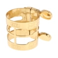 thumbnail image 4 of profesion ALTO SAXOFONO Boquilla ligera Robusto Boquifia Flexibilidad Alto E Piso Saxofón Clip - Oro lacado Gloria Ligadura de la boquilla, 4 of 5