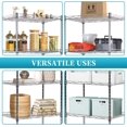 thumbnail image 6 of WYDK 6 Wire Shelving Unit Adjustable Storage Shelf Metal Storage Rack with Leveling Feet for Closet Laundry Pantry Kitchen Garage 600 LBS Capacity 16.7" L×11.8" W×63.6" H, Chrome, 6 of 8