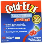 6 Pack - COLD-EEZE Lozenges Natural Wild Cherry Sugar Free 18 Each