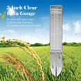 thumbnail image 2 of 5 Inch Rain Gauge Plastic Clear Rain Water Meter for Lawn Yard Garden Outdoor Home, 2 of 5