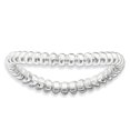 thumbnail image 1 of 925 Sterling Silver Plate Wave Stackable Ring Curved, 1 of 7