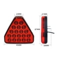 thumbnail image 5 of Dickly Generic LED Car Brake Light Easy Installation Universal Waterproof Blinking Tail Red Shell, 5 of 9