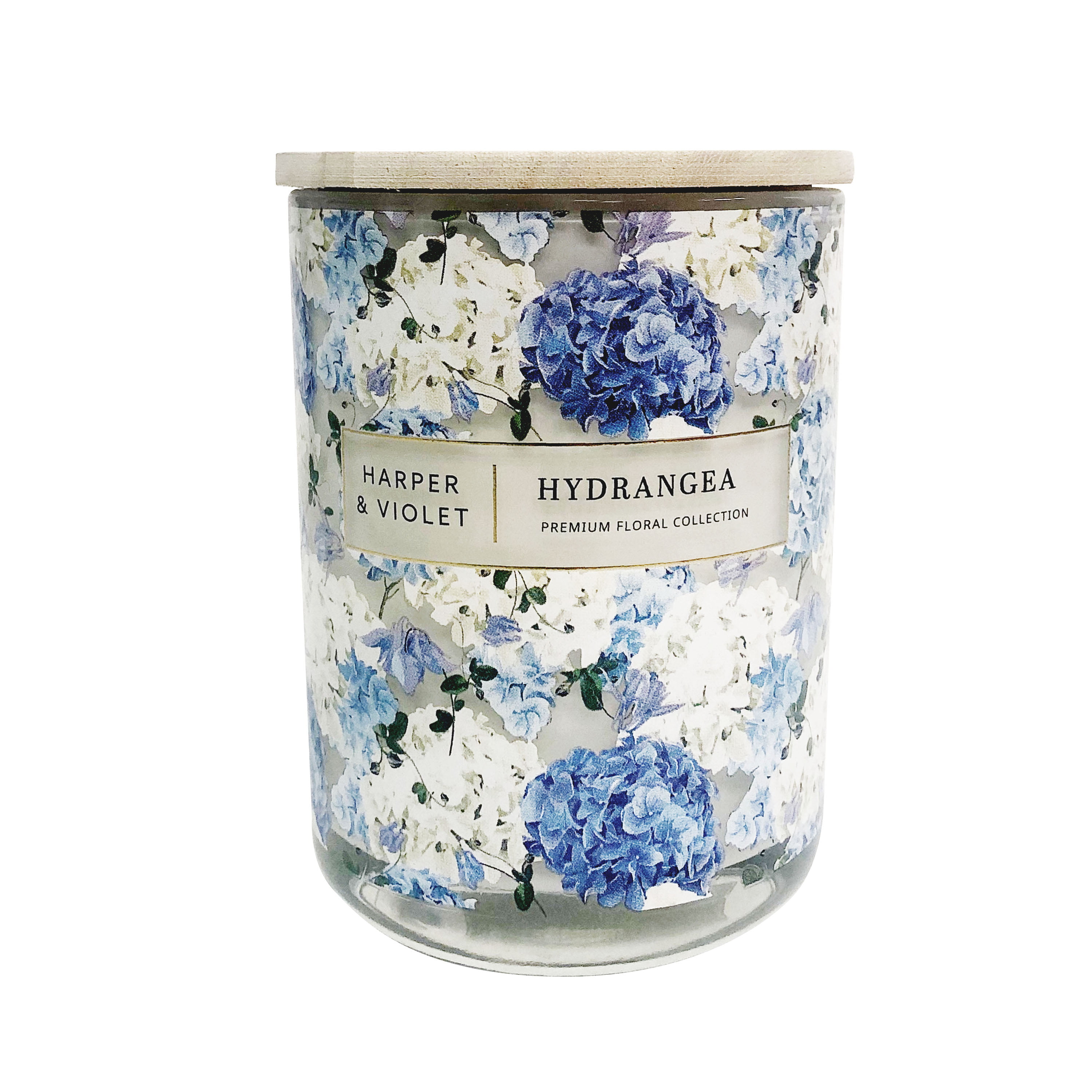 Yankee Candle Hydrangea Large Jar 22oz NEW Blue Free Ship  Floral
