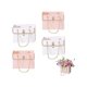 thumbnail image 1 of 4 PCS Flower Paper Gift Box, Wedding Bouquet Storage Bucket Florist Handbag With Metal Chain Flower Boxes Gift Wrap Bag For Wedding Birthday Baby Show, 1 of 4