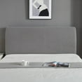 thumbnail image 4 of Funda protectora para cabecera elástica de utilizar, funda protectora a prueba de polvo para , adultos, dormitorio, decoración Gris cro perfecl Cubierta del tablero de la cabecera de la cama, 4 of 8