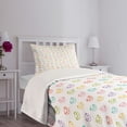thumbnail image 5 of Ambesonne Cartoon Quilted Bedspread Set 2 Pcs, Funny Panda Bears Artwork, Twin Size, Multicolor, 5 of 6