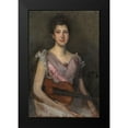 thumbnail image 2 of Whistler, James McNeill 17x24 Black Modern Framed Museum Art Print Titled - The Violin Player, 2 of 5