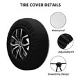 thumbnail image 2 of Bingfone Colorful Bunny Spare Tire Cover Weatherproof Universal Wheel Protectors for RV Camper Travel Trailer SUV Truck-14 inch, 2 of 8