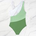 thumbnail image 5 of Swimsuit Bathing Suit V Neck High Support Sculpting Swimwear Green Womens Swimsuits, 5 of 7