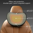 thumbnail image 6 of Ckraxd Ergonomic Memory Foam Car Neck Pillow for Comfortable Driving, Easy-to-Install Headrest Support for Pain Relief, 6 of 11