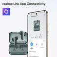 thumbnail image 4 of realme Buds Air 7, 12.4mm Dynamic Bass Drivers, 52Hrs Playtime, 52dB Hybrid ANC, 6 Mic ENC, 45ms Low Latency, 360 Spatial Audio, Hi-Res LHDC, IP55 Dust & Water Resistant, BT v5.4 - Green, 4 of 6
