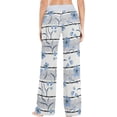thumbnail image 4 of GZHJMY Women's Pajama Pants Blue Leaves Comfy Stretch Sleepwear Essentials womens Lightweight Lounge Terry Pajama Pant, X-Small, 4 of 7
