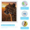 thumbnail image 3 of Diamond Art Kit for Adults, Cheetah Sunset Silhouette Beauty Diamond Painting for Adults Beginners, 5D DIY Diamond Art Painting Kits, Colorful Diamond Painting Craft for Home Decor 12x16, 3 of 7