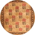 thumbnail image 1 of Ahgly Company Machine Washable Indoor Round Persian Orange Traditional Area Rugs, 6' Round, 1 of 1