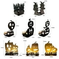 thumbnail image 3 of Hariumiu Decor Halloween Candle Stand Halloween Iron Pumpkin Lantern Candle Holder Versatile Metal Craft Tealight Decor for Home Outdoor, 3 of 11