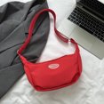 thumbnail image 4 of Bolso de hombro compuesto, Bolso cruzado con almohada de nailon, ocio diario para mujer (rojo), 4 of 6