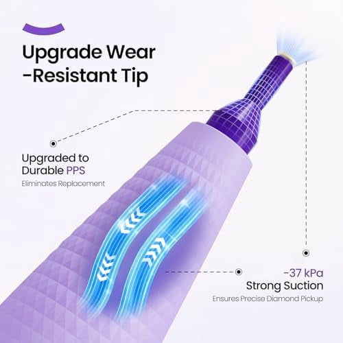 Wireless Vacuum Pen for Diamond Art Kit for Adults, Long-Lasting Electric Pen for Diamond Painting Accessories and Tools$$Art & Craft